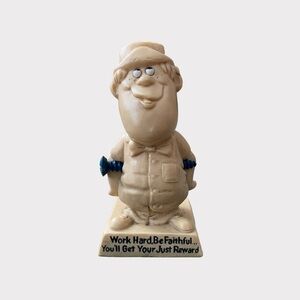 Vintage |1970 Berrie Work Hard Be Faithful You'll Get You Just Reward Figure(SC)